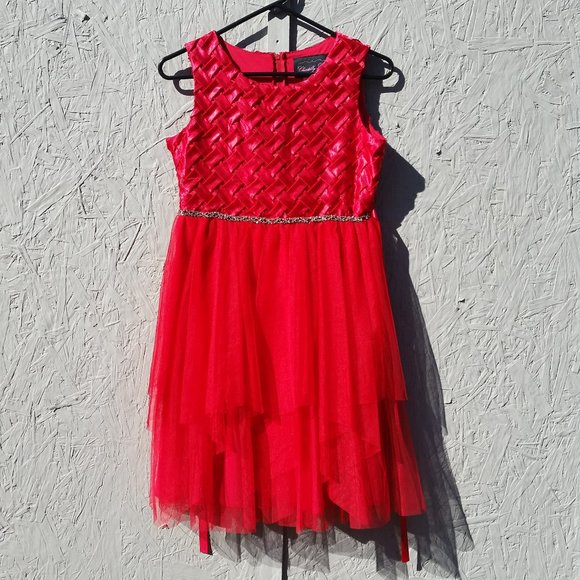 Lovely Red Formal Dress -16 - Picture 1 of 4